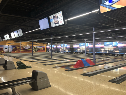 a bowling alley. (Fort Huachuca, AZ; Aug 14, 2021)