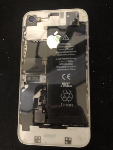 iphone 4s modified with a clear back. (2022)
