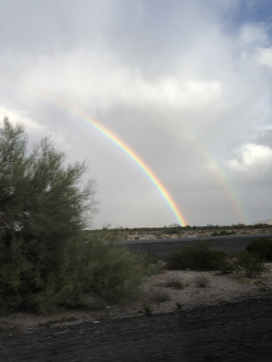 double rainbow. (Northwest AZ; Dec 29, 2021)