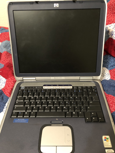 HP (actually compaq) laptop. (2022)